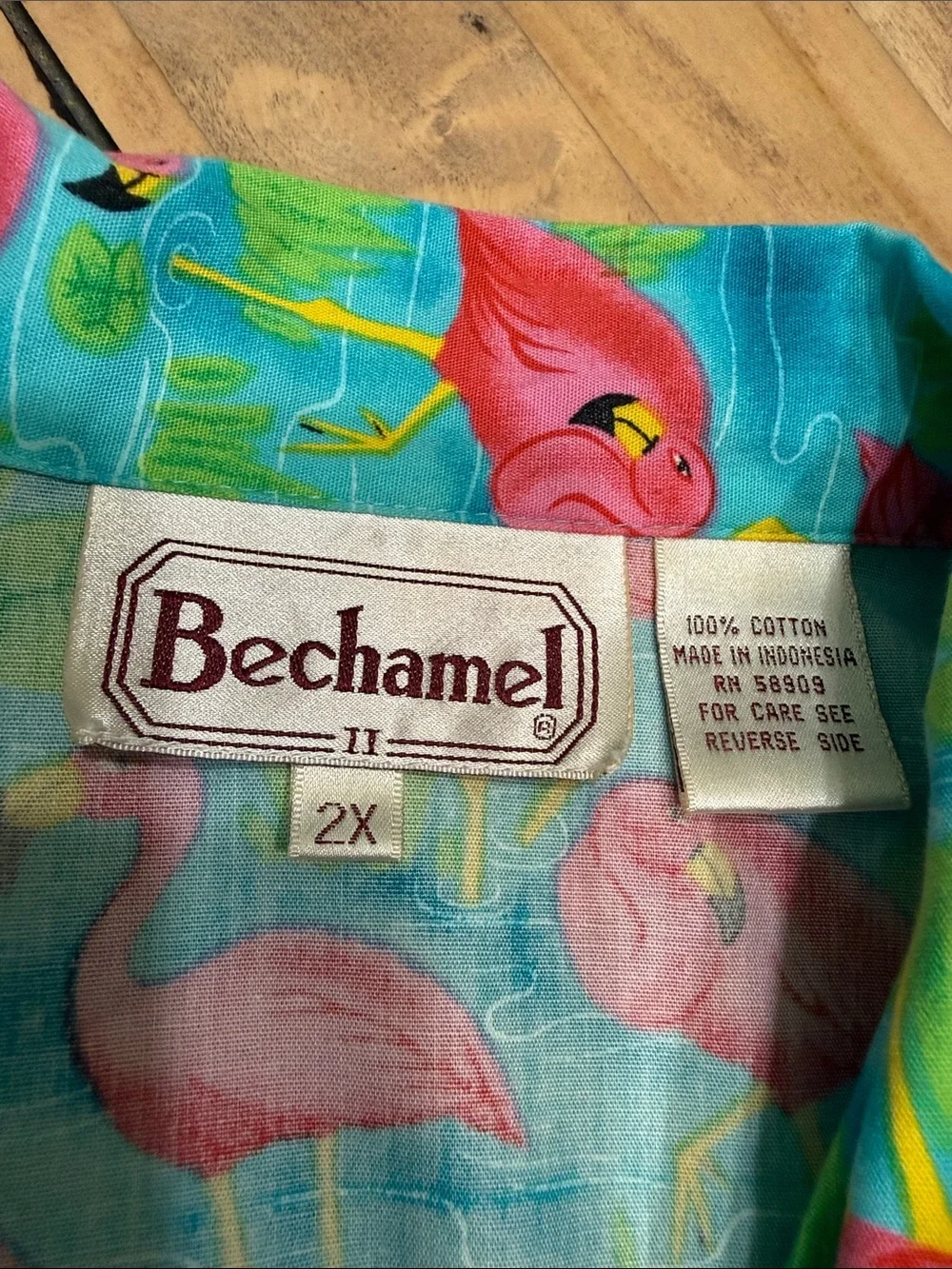 80s Vintage Bechamel Flamingo Short Set